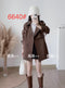 Single Breasted Collar Down Trench Coat